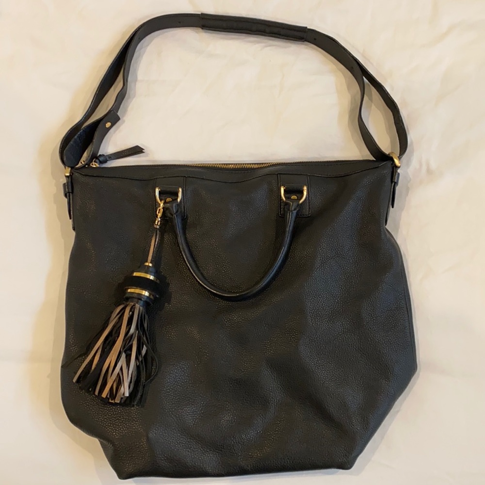 DVF leather handbag with tassel